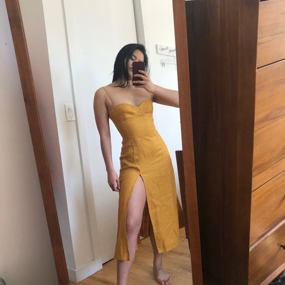 Reformation Nebraska Linen Dress - Picture 2 of 4